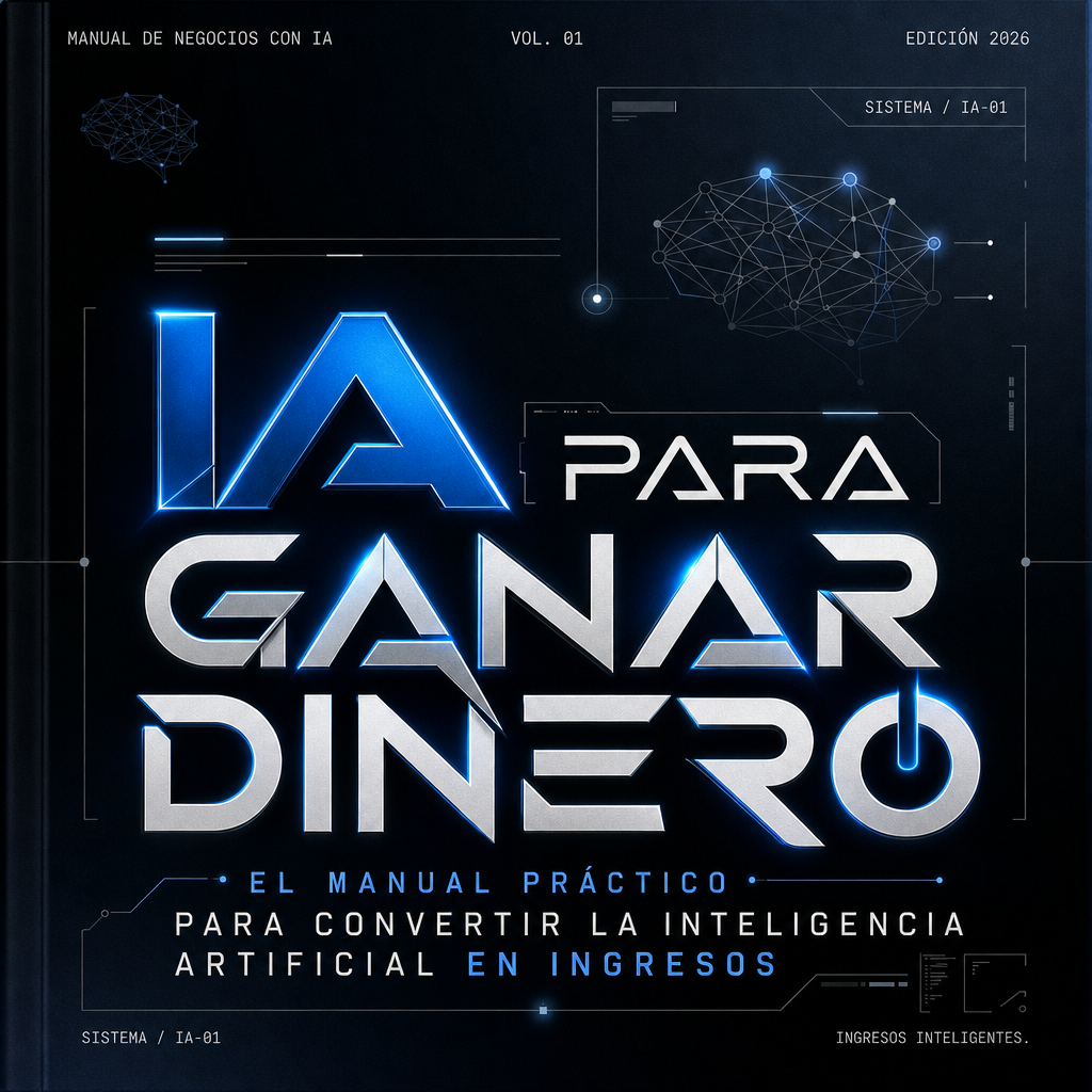Portada del manual IA para Ganar Dinero